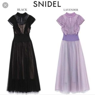 スナイデル(SNIDEL)のレースチュールドッキングワンピース(ロングワンピース/マキシワンピース)