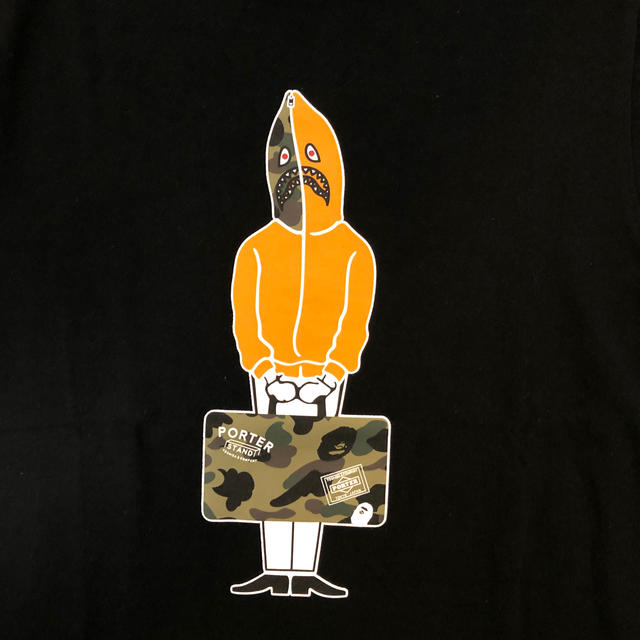 A BATHING APE(アベイシングエイプ)のAPE   PORTER  コラボ　Tシャツ メンズのトップス(Tシャツ/カットソー(半袖/袖なし))の商品写真