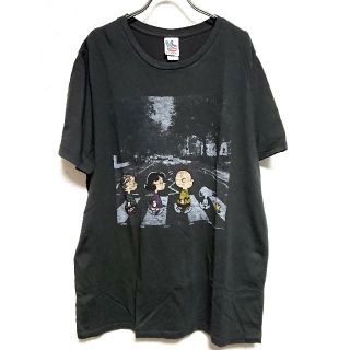 キャピタル(KAPITAL)のJUNK FOOD スヌーピー クロスロード Tシャツ Lサイズ ビートルズ(Tシャツ/カットソー(半袖/袖なし))