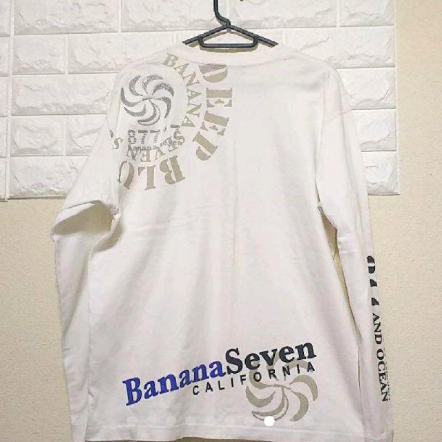 877*7(BANANA SEVEN)(バナナセブン)のバナナセブン 白ロンＴ メンズのトップス(Tシャツ/カットソー(七分/長袖))の商品写真