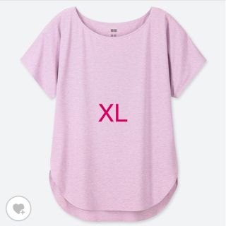 ユニクロ(UNIQLO)のユニクロエアリズムシームレスクルーネックロングT（半袖）XL(Tシャツ(半袖/袖なし))