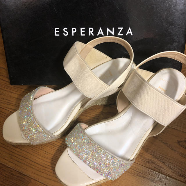 ESPERANZA(エスペランサ)のエスペランサ　ビジューサンダル レディースの靴/シューズ(サンダル)の商品写真