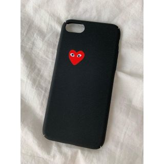 コムデギャルソン(COMME des GARCONS)のギャルソン　♡ iPhoneケース　7/8 シンプル　ハート　黒(iPhoneケース)