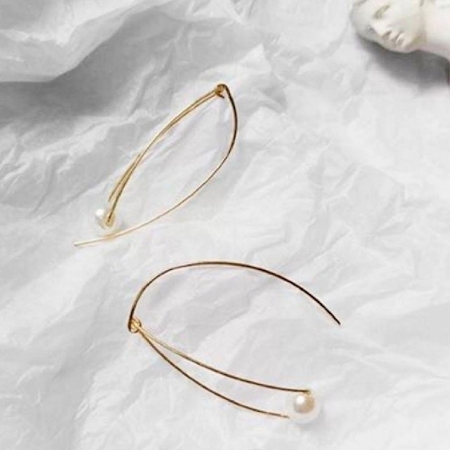 agete - ◇インポートピアス◇大人気再入荷◇パールフックピアス◇新垣