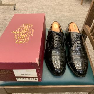 【値下げ】英国老舗《GRENSON》旧ロゴfootmaster【元箱有り】(ドレス/ビジネス)