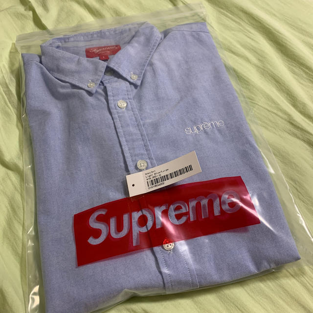 supreme oxford shirt light blue Lサイズ tee