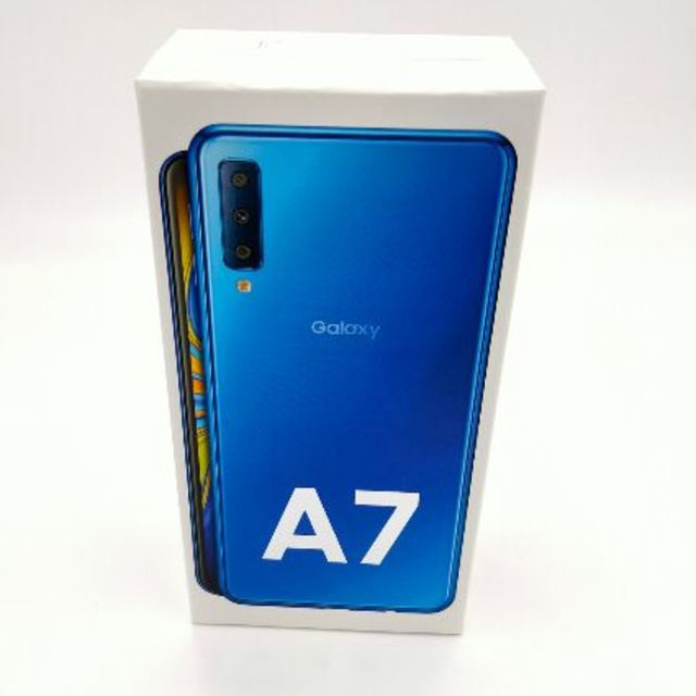 新品未開封 Galaxy A7 ブルー　　0499スマホ/家電/カメラ