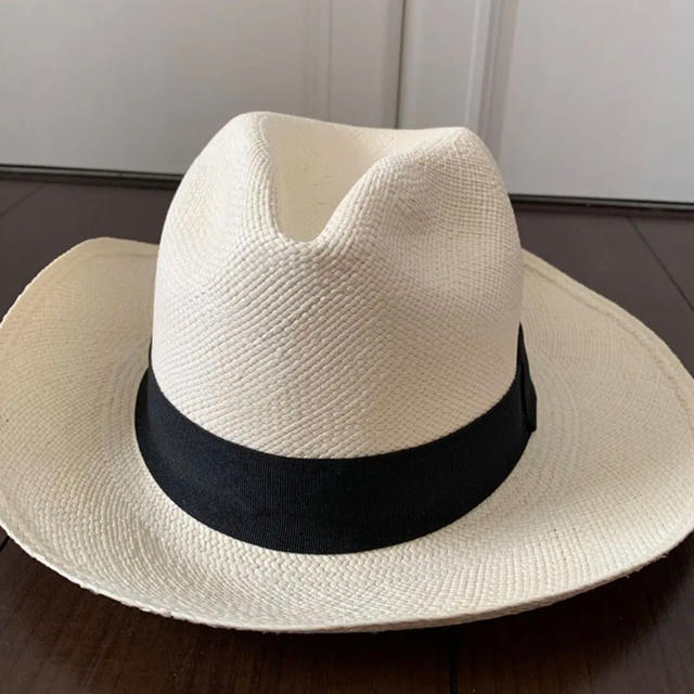 Panama Hat(パナマハット)の専用　パナマハット　白 レディースの帽子(ハット)の商品写真