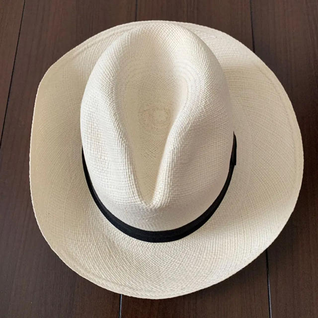 Panama Hat(パナマハット)の専用　パナマハット　白 レディースの帽子(ハット)の商品写真