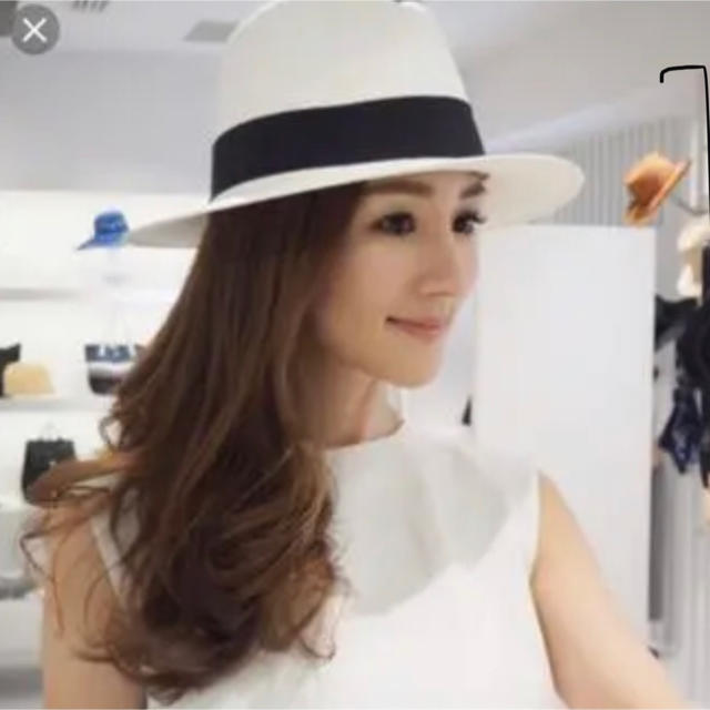 Panama Hat(パナマハット)の専用　パナマハット　白 レディースの帽子(ハット)の商品写真