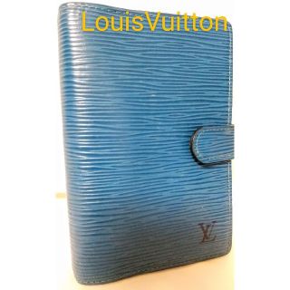 ヴィトン(LOUIS VUITTON) 手帳(メンズ)（ブルー・ネイビー/青色系）の