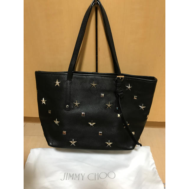 JIMMYCHOOジミーチュウ★サシャ★スタースタッズレザートートバック