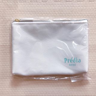 プレディア(Predia)のKOSE プレディア predia ポーチ 白 薄型(メイクボックス)