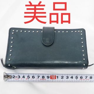 ホワイトハウスコックス(WHITEHOUSE COX)の【美品】ホワイトハウスコックス　レザー　スタッズ ウォレット　財布(財布)