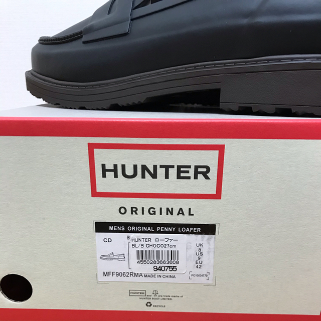 HUNTER(ハンター)のHUNTER メンズ ペニーローファー 新品 ハンター レインシューズ メンズの靴/シューズ(長靴/レインシューズ)の商品写真