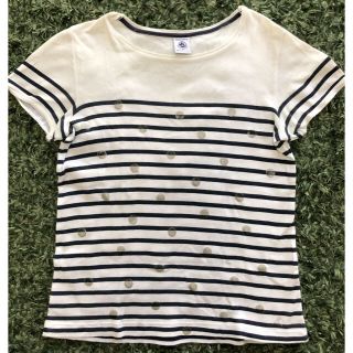 プチバトー(PETIT BATEAU)のプチバトーボーダーカットソー 140(単品購入可)(Tシャツ/カットソー)