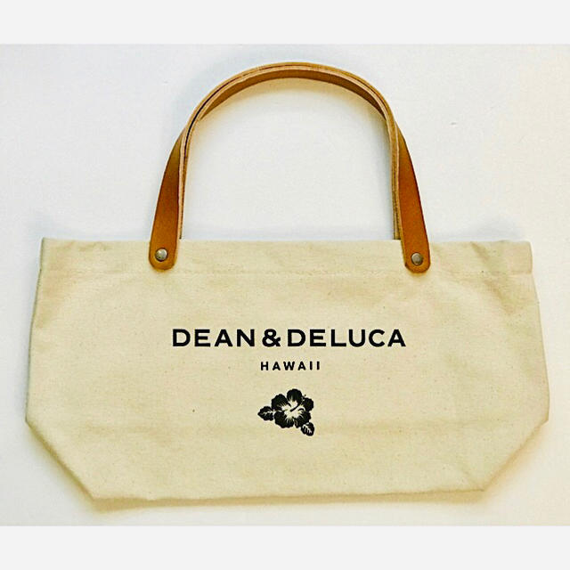 DEAN & DELUCA(ディーンアンドデルーカ)の新品☆DEAN AND DELUCA ハワイ限定 トートバッグ 生成り レザー レディースのバッグ(トートバッグ)の商品写真