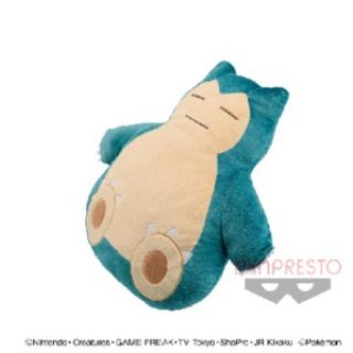 ポケモン(ポケモン)の【新品未開封】大サイズクッション カビゴン ポケモン（バンプレスト）(ぬいぐるみ)