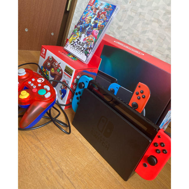 エンタメ/ホビーNintendo Switch 任天堂スイッチ本体&スマブラ &ホリコン