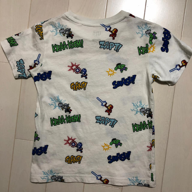 UNIQLO(ユニクロ)のユニクロ MARVEL 半袖Ｔシャツ 110 キッズ/ベビー/マタニティのキッズ服男の子用(90cm~)(Tシャツ/カットソー)の商品写真