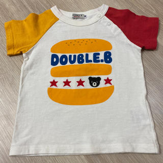 ダブルビー(DOUBLE.B)の専用★  美品　ミキハウス　ダブルB 半袖　Tシャツ　90 ハンバーガー(Tシャツ/カットソー)