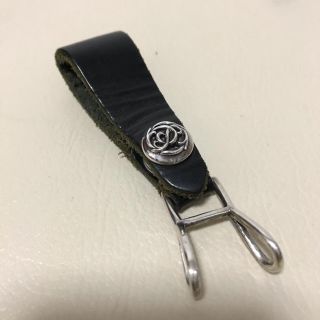 クロムハーツ(Chrome Hearts)のCHROME HEARTS レザー ダブルベルトループ フローラル (ベルト)