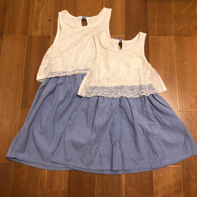 GLOBAL WORK(グローバルワーク)の女の子夏服キッズお揃い　120・100サイズ キッズ/ベビー/マタニティのキッズ服女の子用(90cm~)(ワンピース)の商品写真