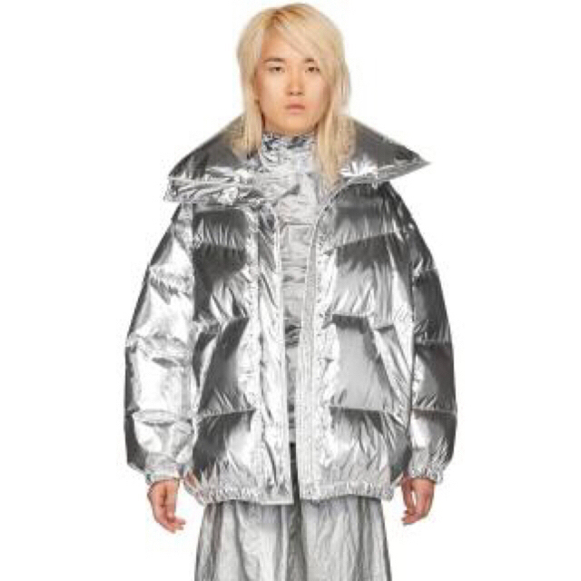 胸囲着丈肩幅袖丈最終価格！！MM6 by Margiela マルジェラ　シルバージャケット