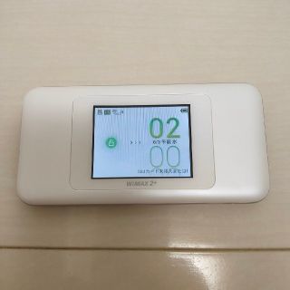 エーユー(au)のUQ Speed Wi-Fi NEXT W06 ホワイト(PC周辺機器)