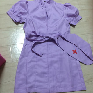 紫の ナース服 コスプレ(セット/コーデ)