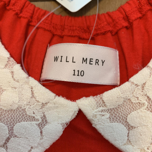 WILL MERY(ウィルメリー)のウィルメリー ワンピース110  キッズ/ベビー/マタニティのキッズ服女の子用(90cm~)(ワンピース)の商品写真