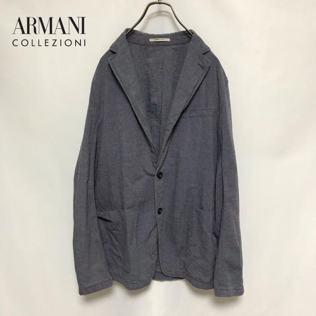 ARMANI COLLEZIONI(アルマーニ コレツィオーニ)のジャケット　アルマーニ　リネン混　麻　メンズ　ARMANI メンズのジャケット/アウター(テーラードジャケット)の商品写真