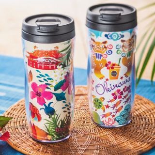 タリーズコーヒー(TULLY'S COFFEE)のタリーズタンブラー(沖縄限定)2個セットとおまけのカード(タンブラー)