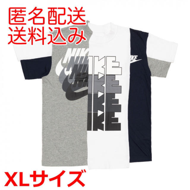 NIKE x sacai wmns tee White Gray Navy XL