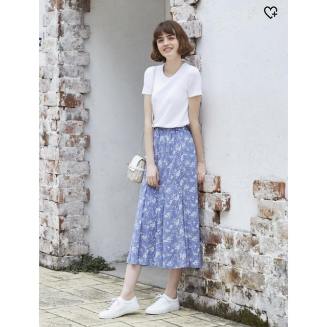 UNIQLO(ユニクロ)のUNIQLO／プリントマーメイドロングスカート レディースのスカート(ロングスカート)の商品写真