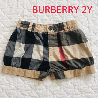 バーバリー(BURBERRY)のBURBERRY CHILDREN ノバチェック　ショートパンツ♡2Y(パンツ/スパッツ)