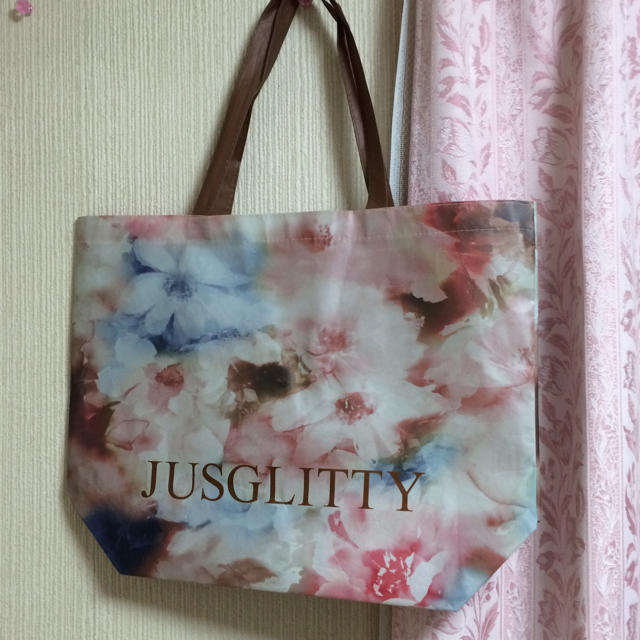 JUSGLITTY(ジャスグリッティー)のジャスグリッティー♡ショッパー2枚セット レディースのバッグ(ショップ袋)の商品写真