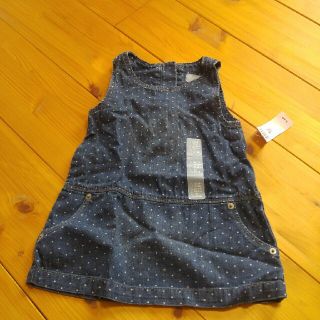 ベビーギャップ(babyGAP)の新品　ベビーギャップ　デニムワンピース90(ワンピース)