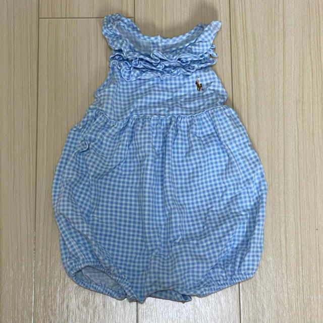 POLO RALPH LAUREN(ポロラルフローレン)のラルフローレン　12m ギンガムチェックロンパース キッズ/ベビー/マタニティのベビー服(~85cm)(ロンパース)の商品写真