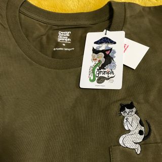 グラニフ(Design Tshirts Store graniph)のグラニフ 新品Tシャツ　ネコ刺繍柄(Tシャツ(半袖/袖なし))