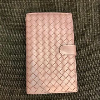 ボッテガヴェネタ(Bottega Veneta)のBottegaVeneta ピンクボッテガべネタラウンドシップ折財布(財布)