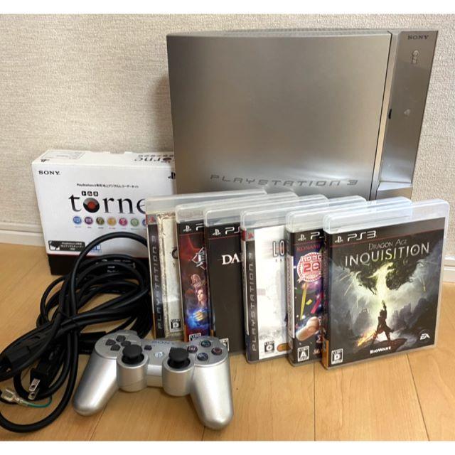 PS3 ☆ 本体 80GB ＋ ソフト セット CECHL00 サテンシルバー