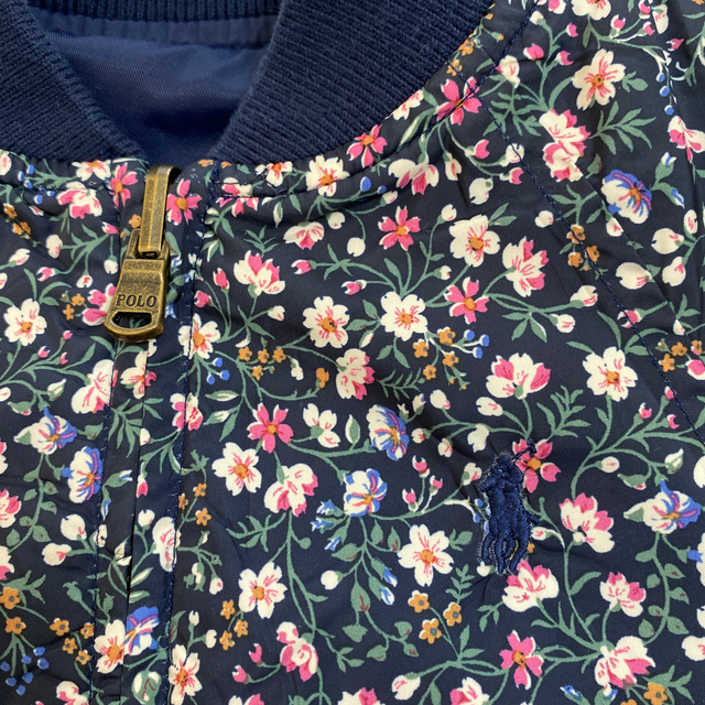 POLO RALPH LAUREN(ポロラルフローレン)のラルフローレン　キッズ　リバーシブル　花柄　ジャンパー キッズ/ベビー/マタニティのキッズ服女の子用(90cm~)(ジャケット/上着)の商品写真