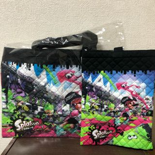 ニンテンドウ(任天堂)の新品  スプラトゥーン2  キルト  レッスンバッグ  シューズバッグ セット(レッスンバッグ)