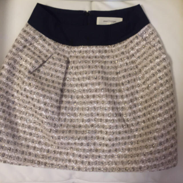 Jewel Changes(ジュエルチェンジズ)のジュエルチェンジズ♡白ツィードスカート レディースのスカート(ミニスカート)の商品写真
