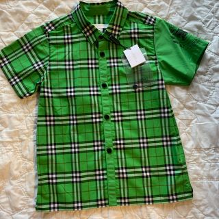 バーバリー(BURBERRY)の新品　バーバリー　男の子　チェックシャツ(Tシャツ/カットソー)