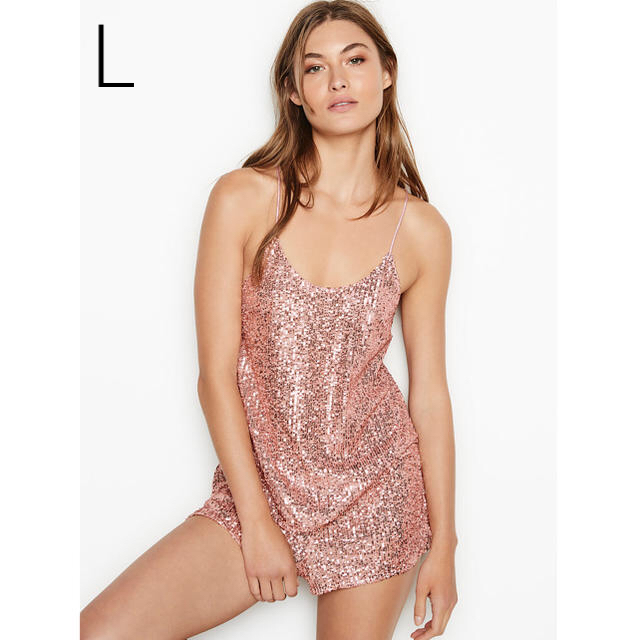 Victoria's Secret(ヴィクトリアズシークレット)のVS定価¥10,101 ローズゴールドキャミ/ショートパンツセット レディースのフォーマル/ドレス(スーツ)の商品写真