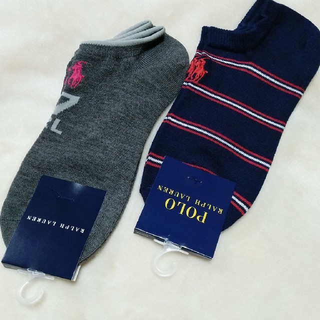 POLO RALPH LAUREN(ポロラルフローレン)のラルフローレン新品レディース靴下２足 レディースのレッグウェア(ソックス)の商品写真