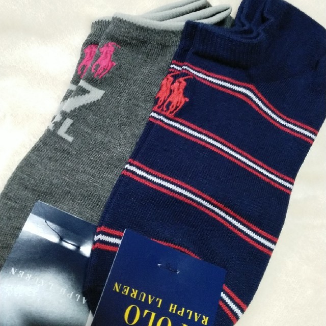 POLO RALPH LAUREN(ポロラルフローレン)のラルフローレン新品レディース靴下２足 レディースのレッグウェア(ソックス)の商品写真