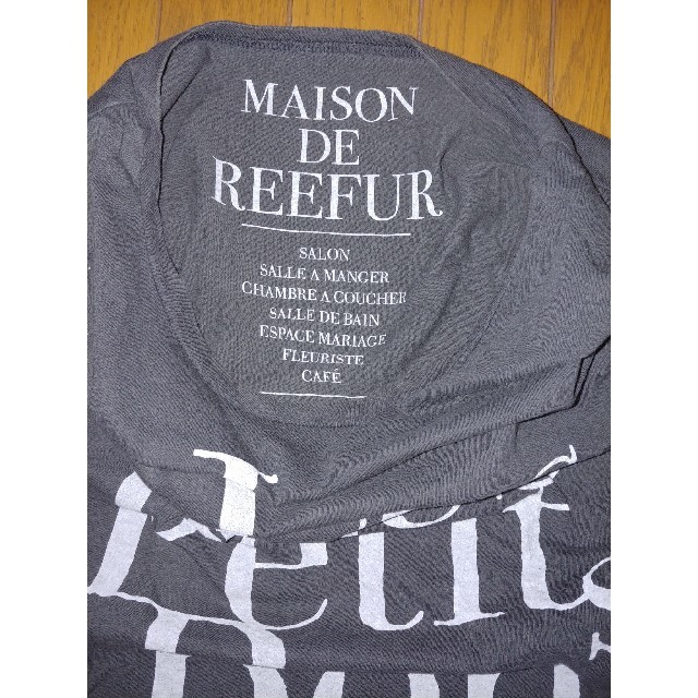 Maison de Reefur(メゾンドリーファー)のメゾンドリーファー　梨花　Tシャツ　グレー　黒 レディースのトップス(Tシャツ(半袖/袖なし))の商品写真